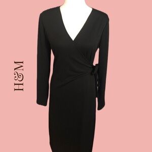 H&M Tie Wrap Dress L